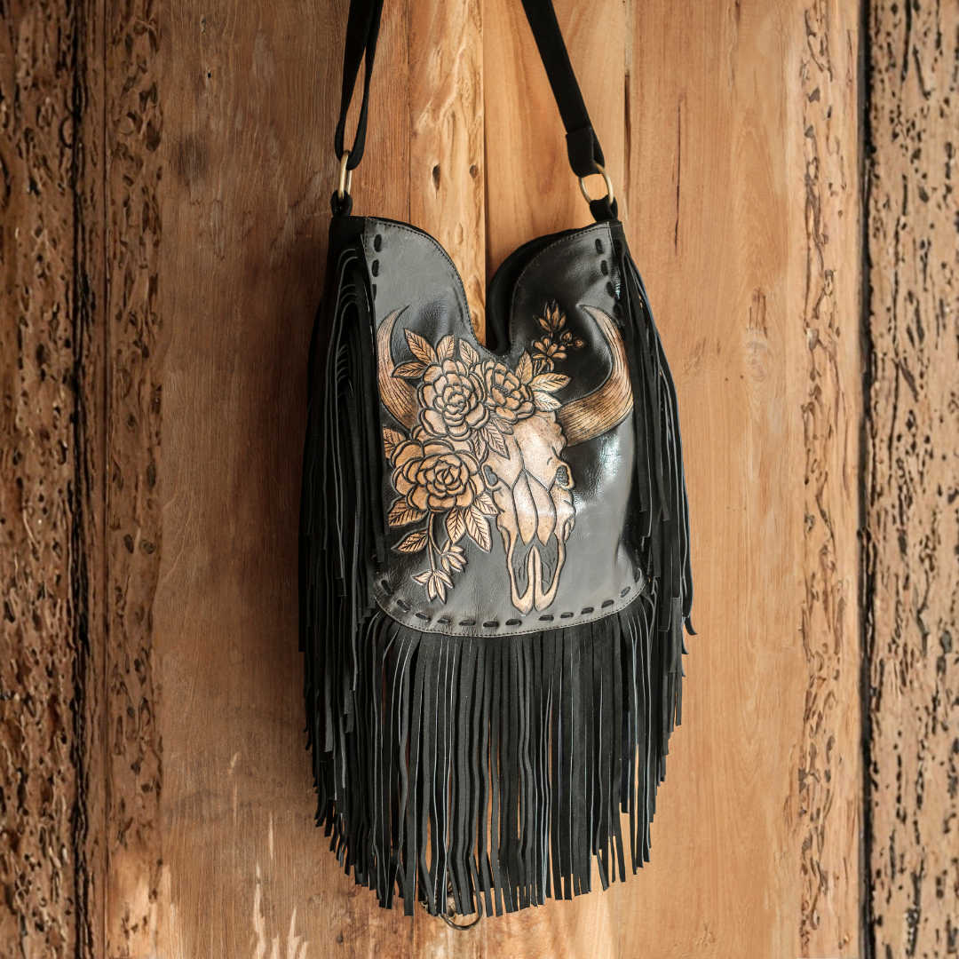 Bindi Fringe Bag | Black