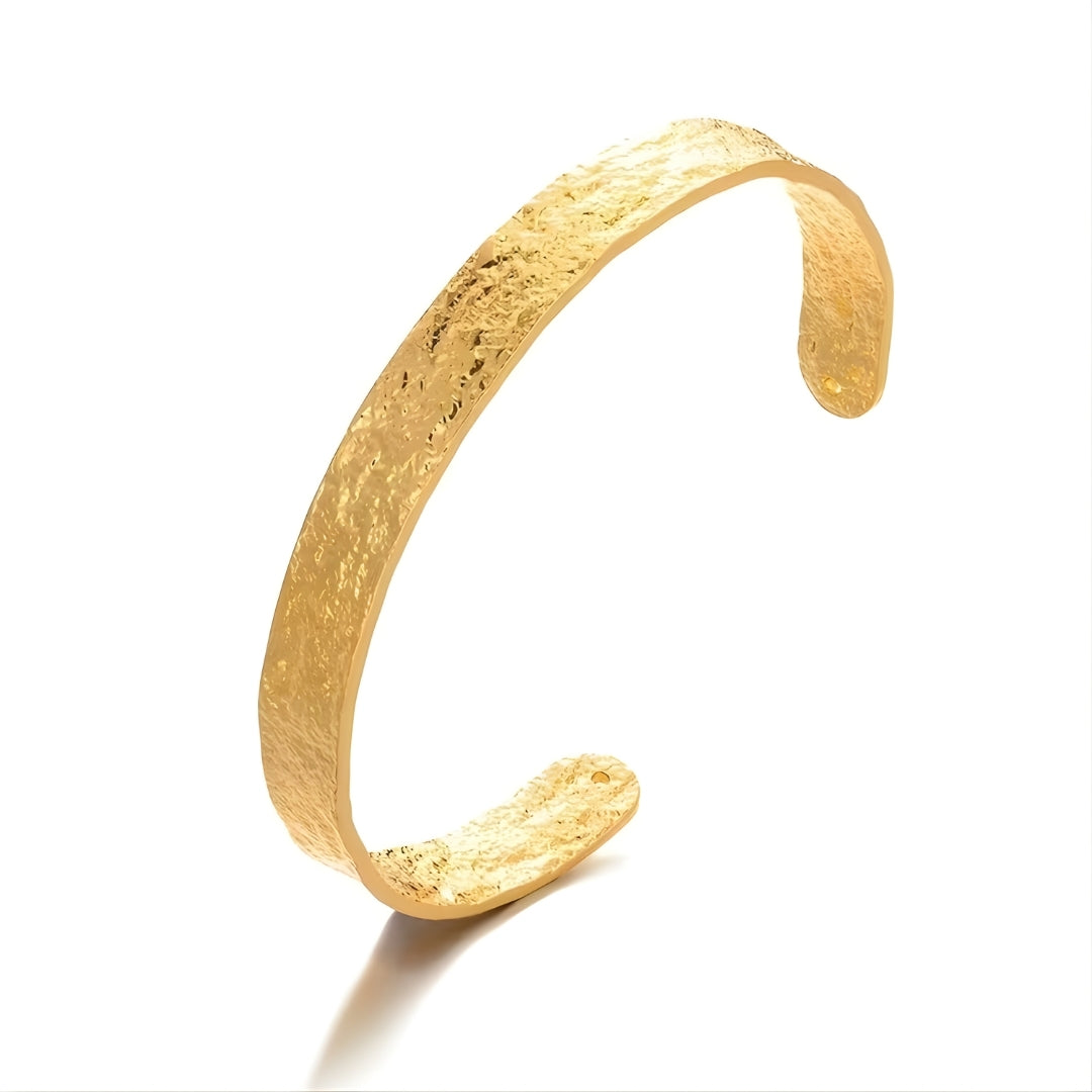 Gold Ridged Bracelet