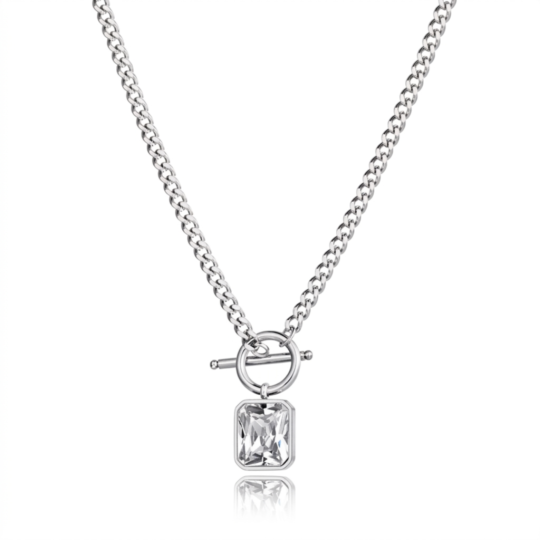 Lumière Crystal Chain Necklace