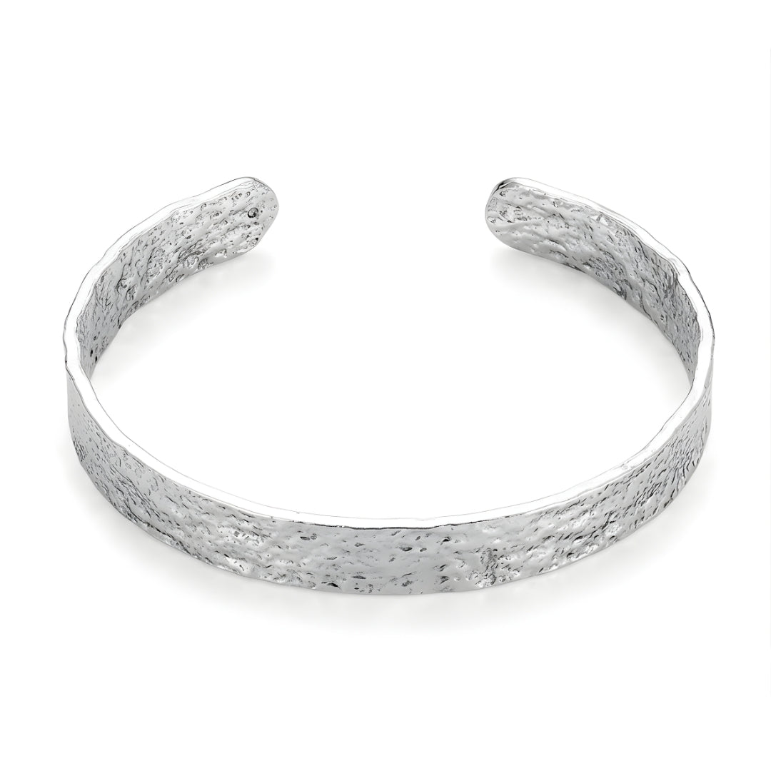 Silver Ridged Bracelet