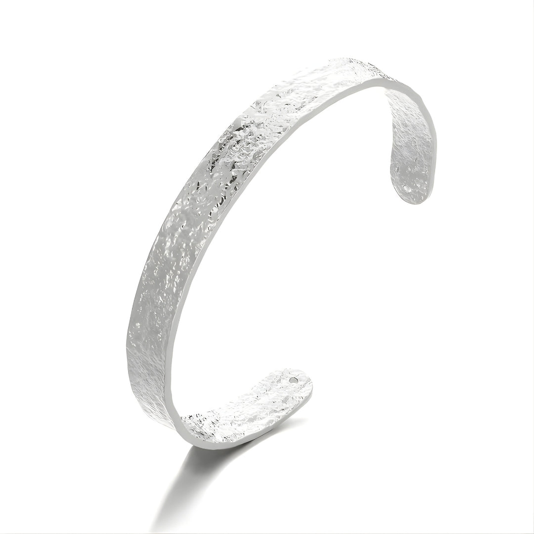 Silver Ridged Bracelet