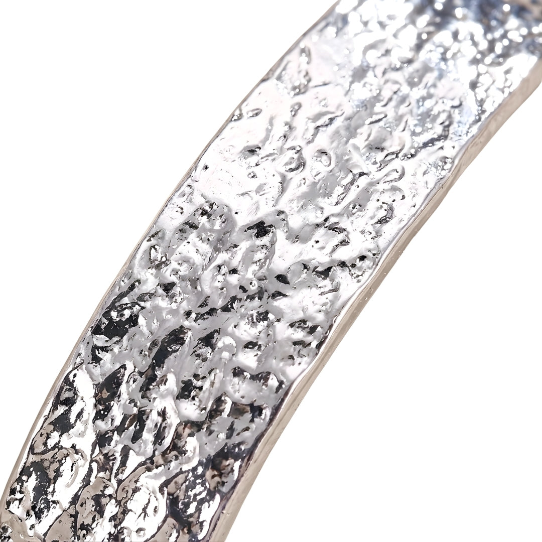 Silver Ridged Bracelet
