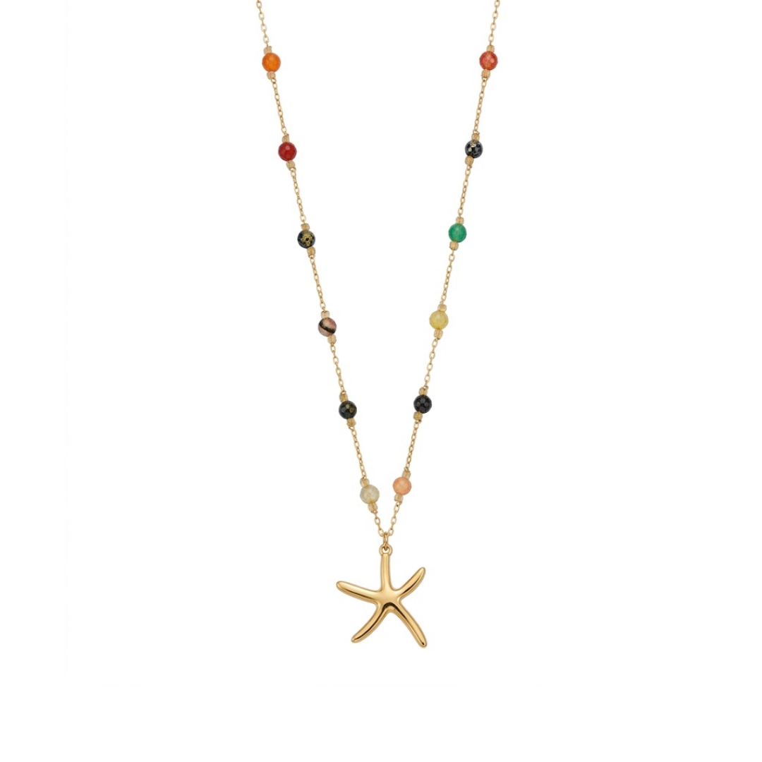 Marea Sol Starfish Beaded Necklace