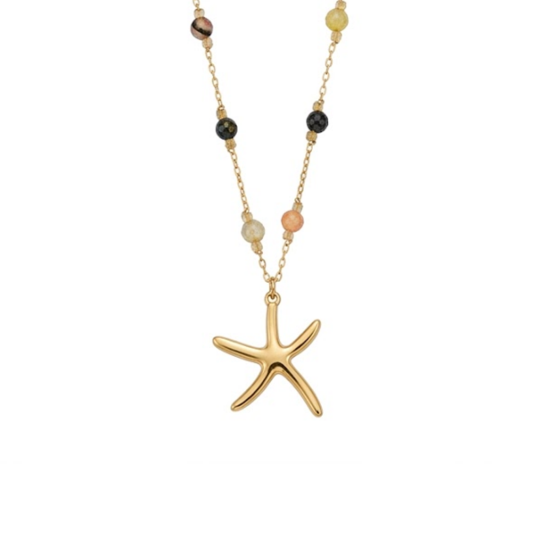 Marea Sol Starfish Beaded Necklace