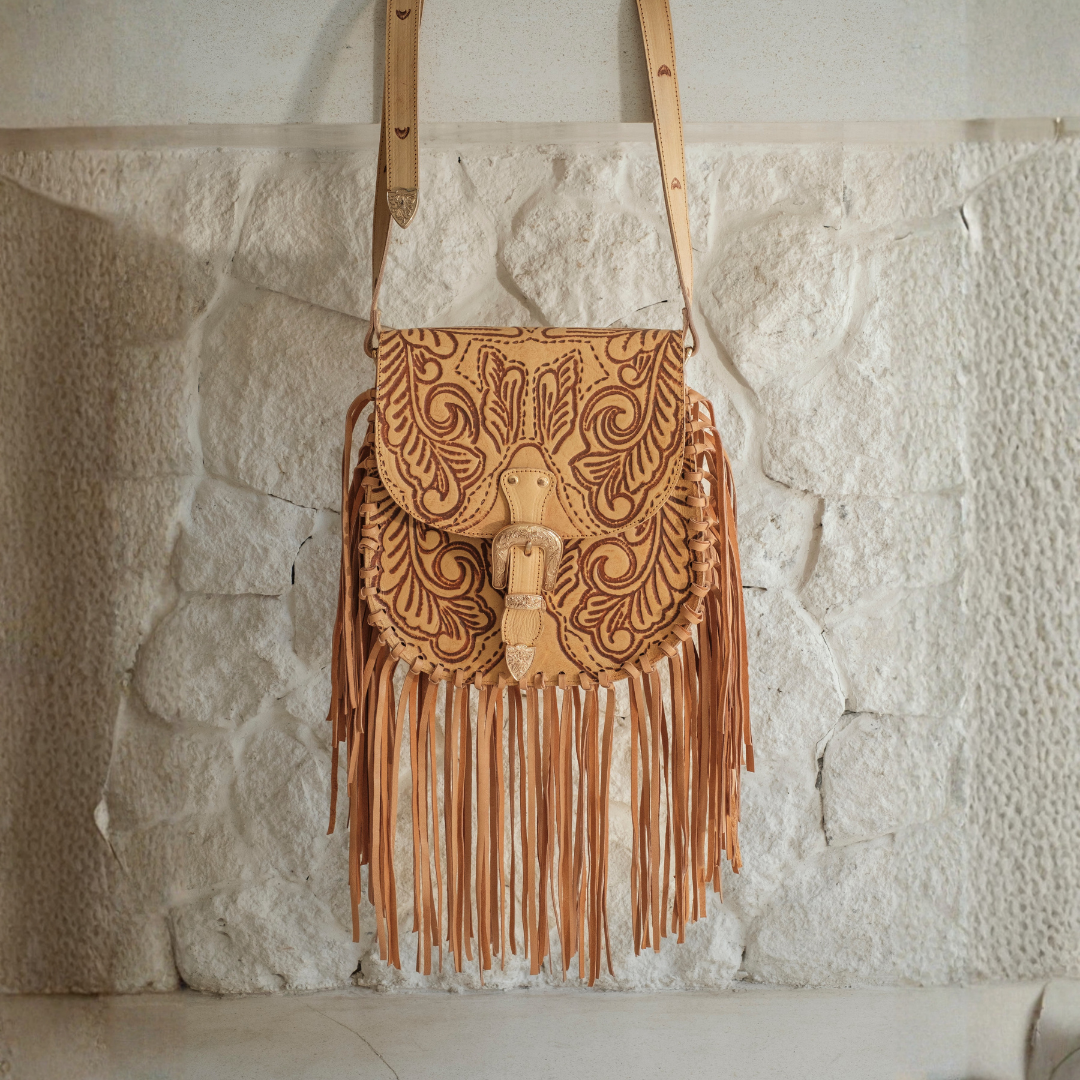 Savannah Western Fringe Bag | Tan