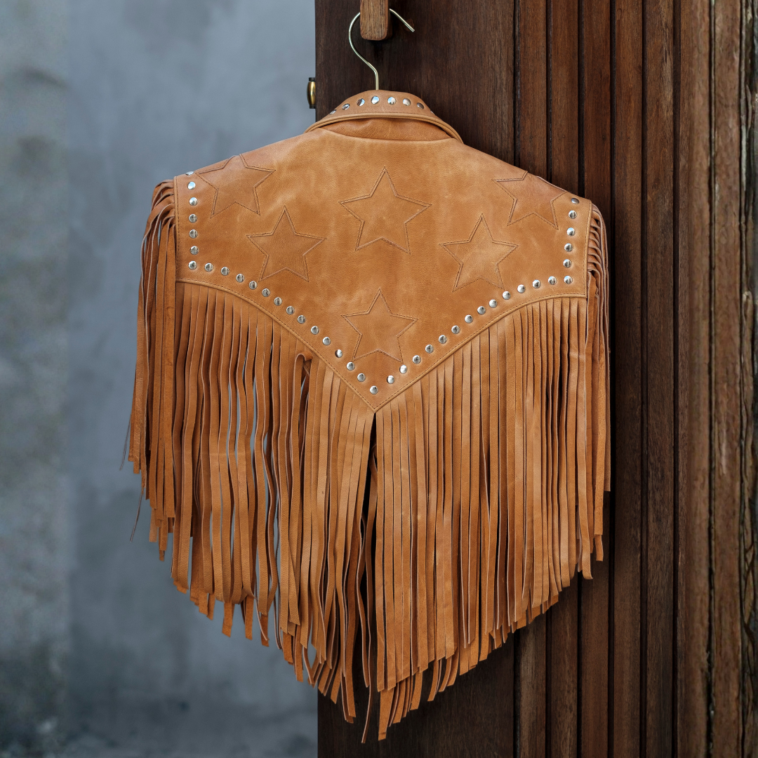 Lone Star Fringe Bolero | Tan on Tan
