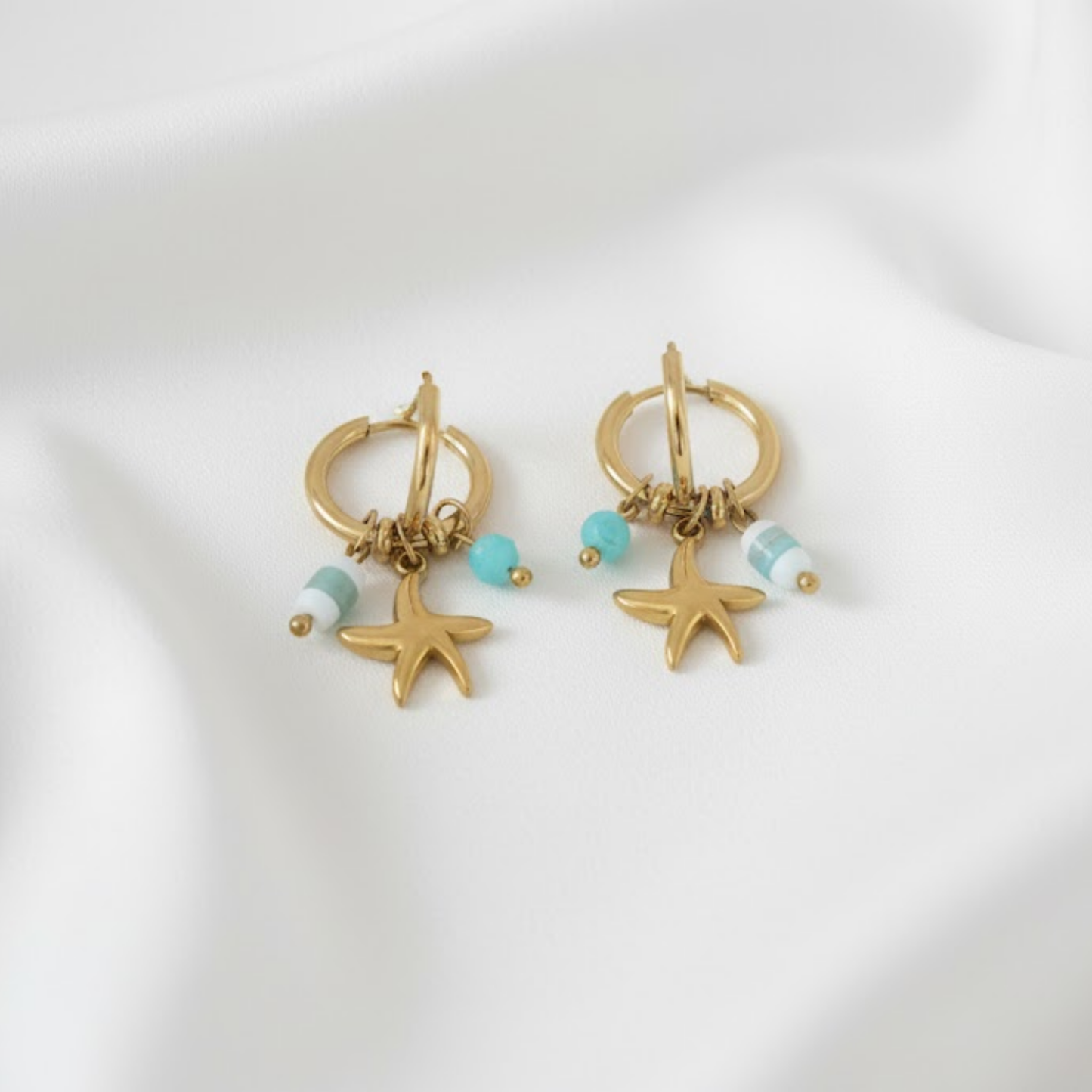 Aurelia Hoops Perth Australia bohemian gold hoop earrings from House of Hide Jewellery Australia