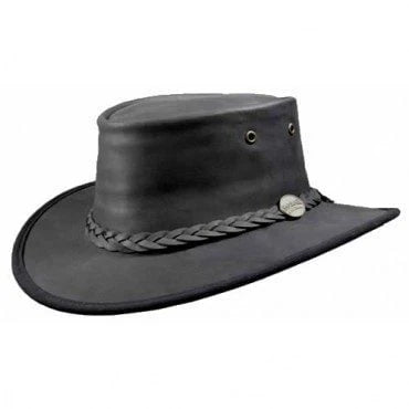 The Barmah 1060 Foldaway Bronco Hat is built for explorers, crafted from premium Australian full grain cattle leather 
