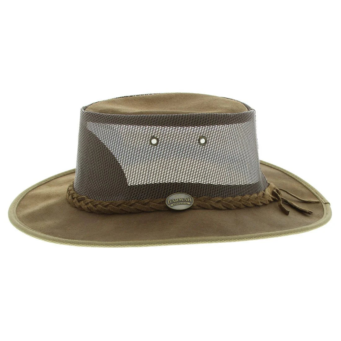 Packable Suede Bronco Hat with Ventilation Mesh – Travel-Friendly Foldaway Hat for Hiking, Camping, Beach, and Outdoor Adventures in Australia. Barmah