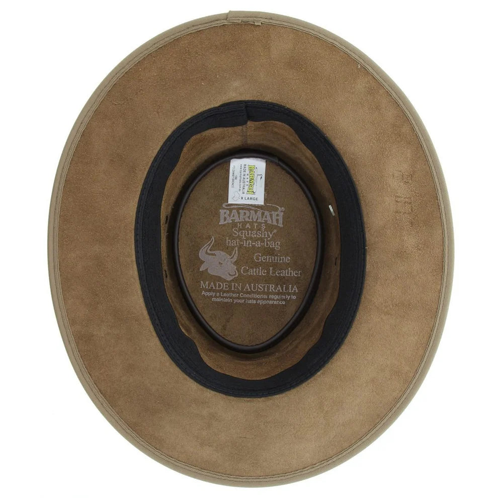 Barmah Foldaway Bronco Hat in Hickory,