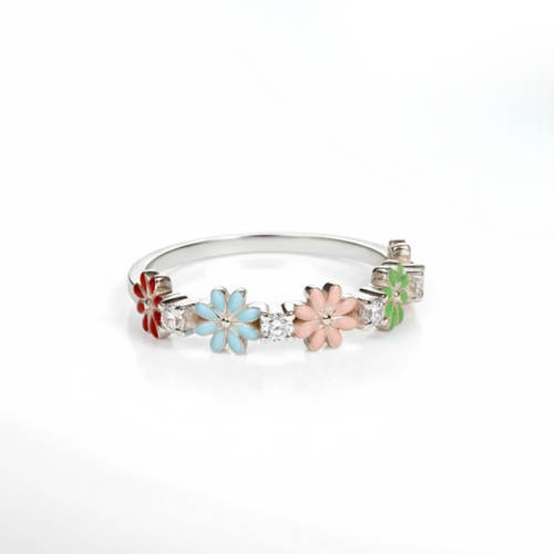 Elegant Bloom Ring Perth Australia handcrafted feminine charm ring by House of Hide