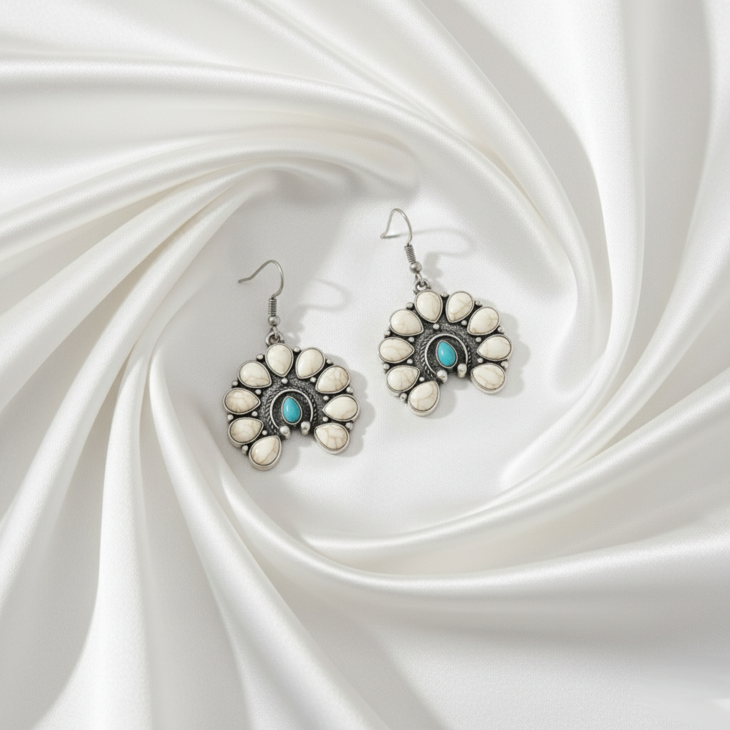 Bohemian Blooming Earrings Perth Australia Houseofhide symbolising femininity, strength, and boho-luxe style.