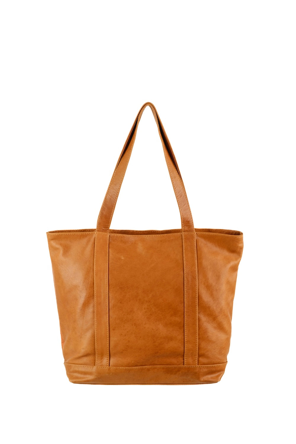 Boho leather tote with hand woven detail