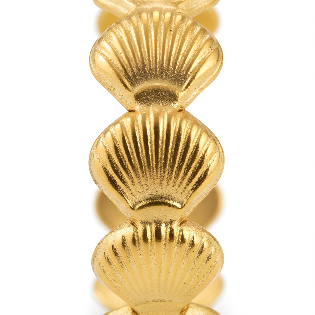 Elegant Byron Shell Band Perth Australia Houseofhide displayed against a soft coastal backdrop reflecting seaside elegance.