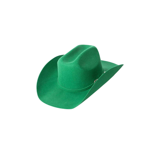 Cattleman Rancher Cowboy Hat in Wild Meadow Green brings earthy elegance to a time-honoured Western style.