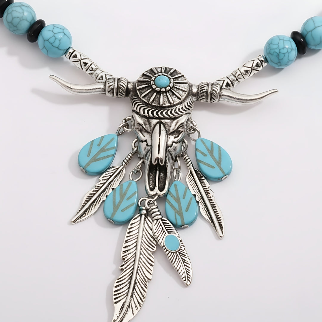 Coastal Dreamcatcher Necklace Perth Australia Houseofhide symbolising freedom, strength, and connection to nature.
