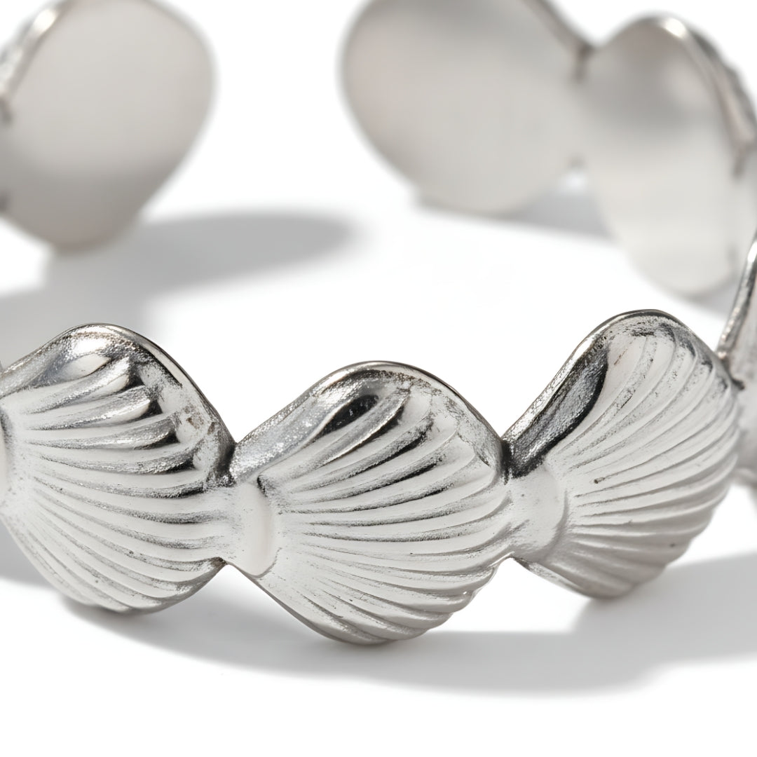 Elegant Coral Sands Ring Perth Australia Houseofhide displayed on a neutral background showing ocean-inspired craftsmanship.