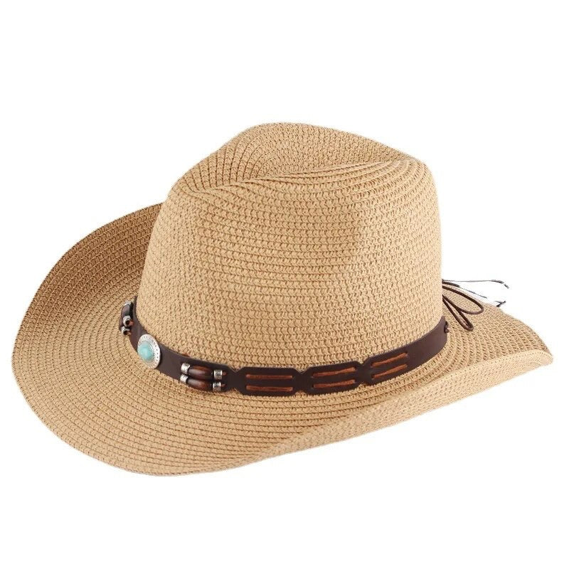 Foldable cowboy hat perfect for beach and outdoor activities