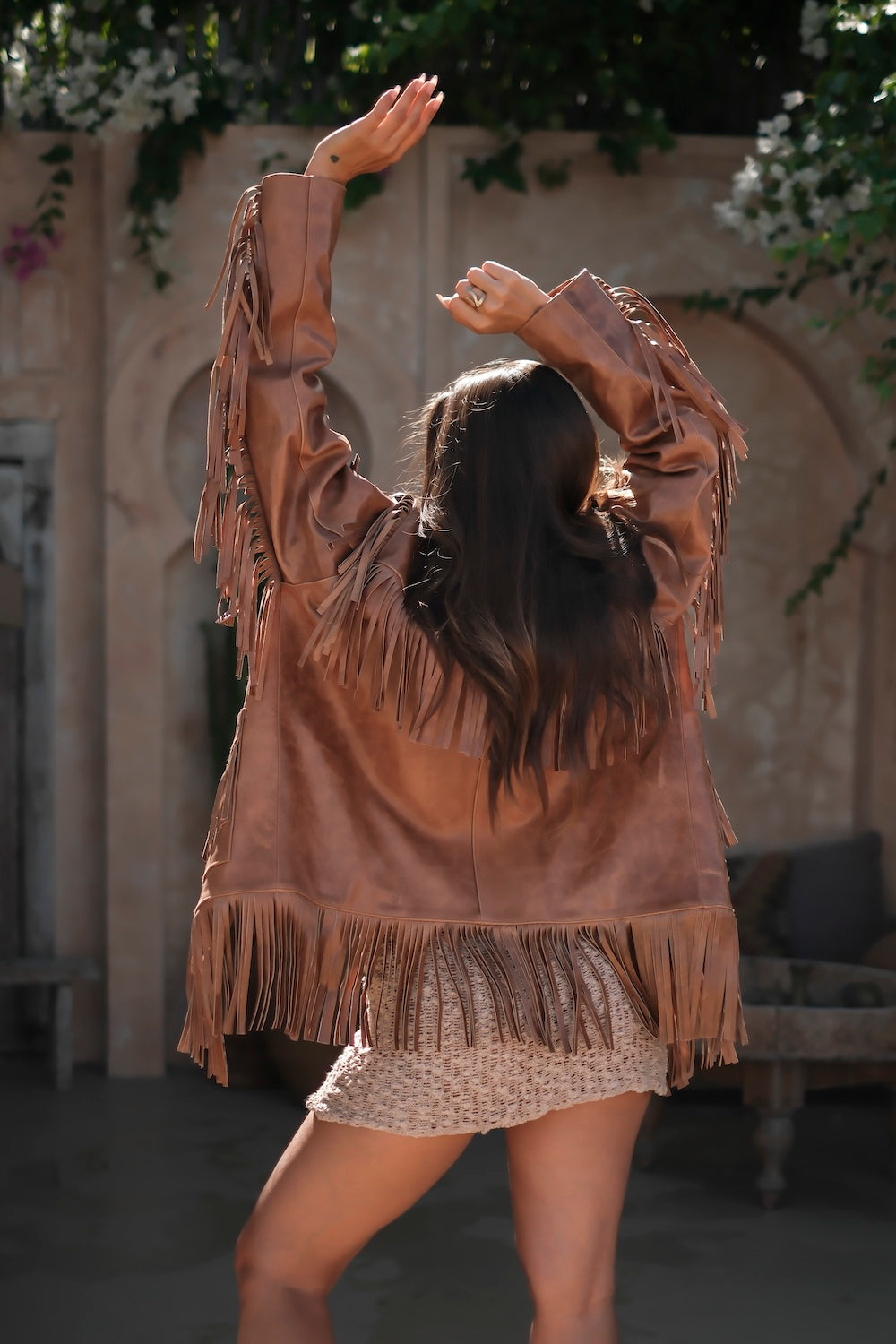 The Dakota Fringe Jacket | Brown