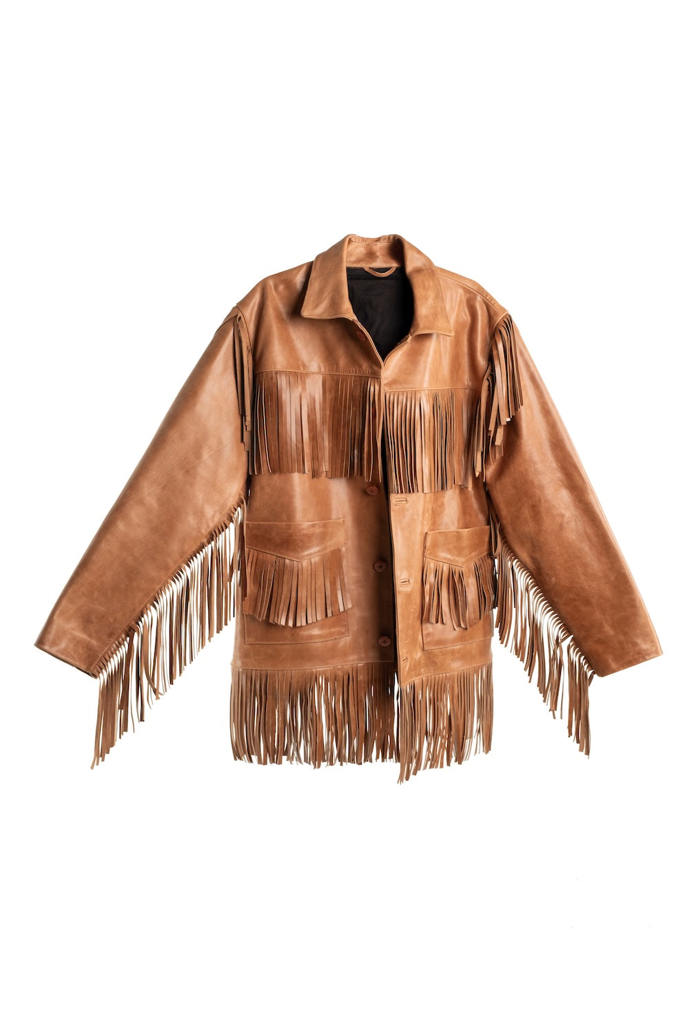 The Dakota Fringe Jacket | Brown