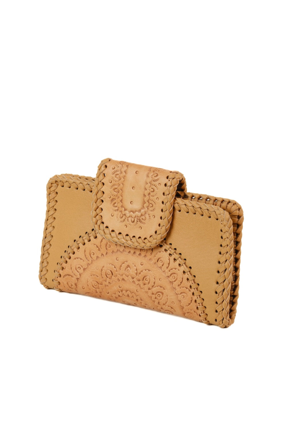 Dustwood Carved Wallet | Natural Tan