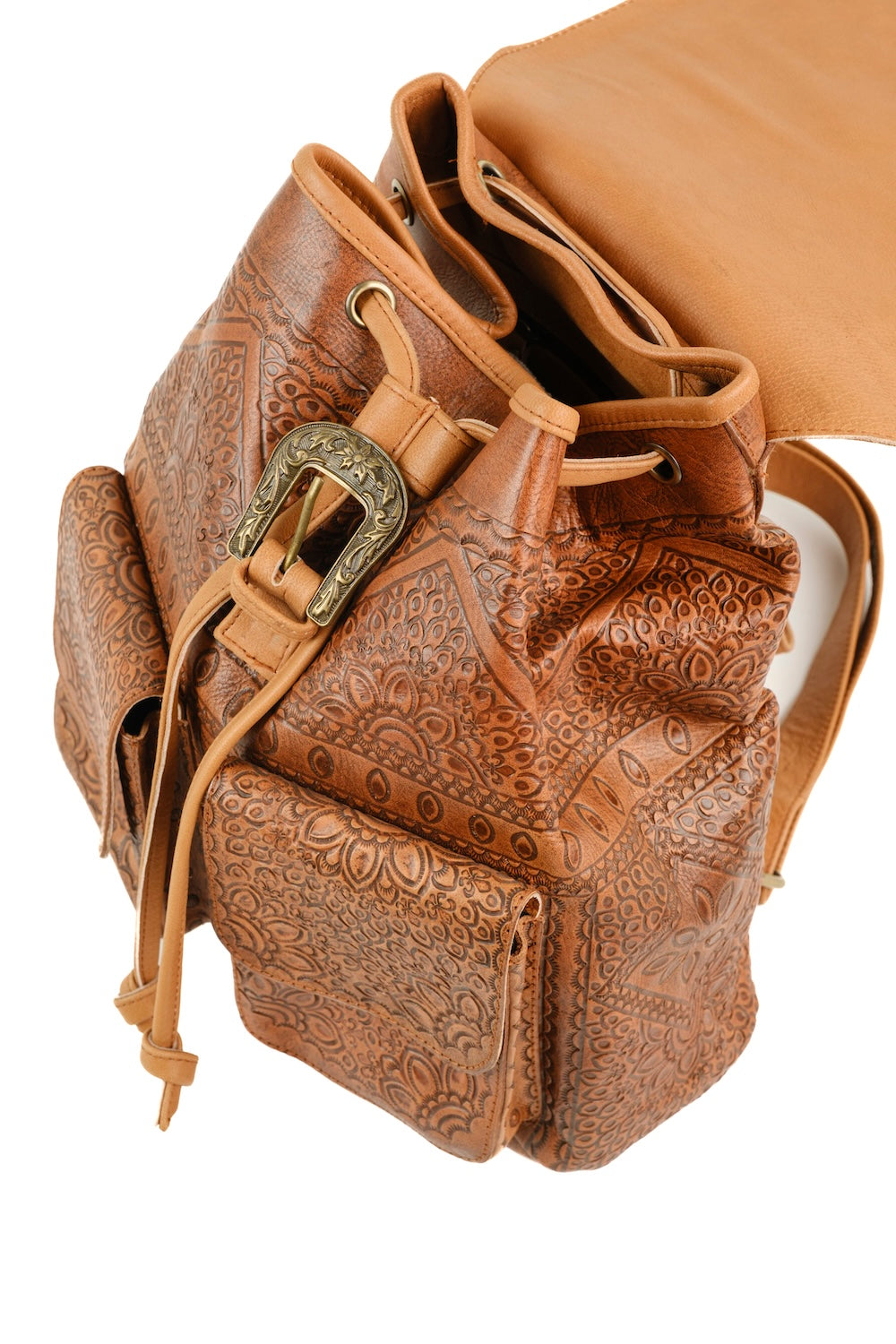 Boundary Rider Leather Backpack