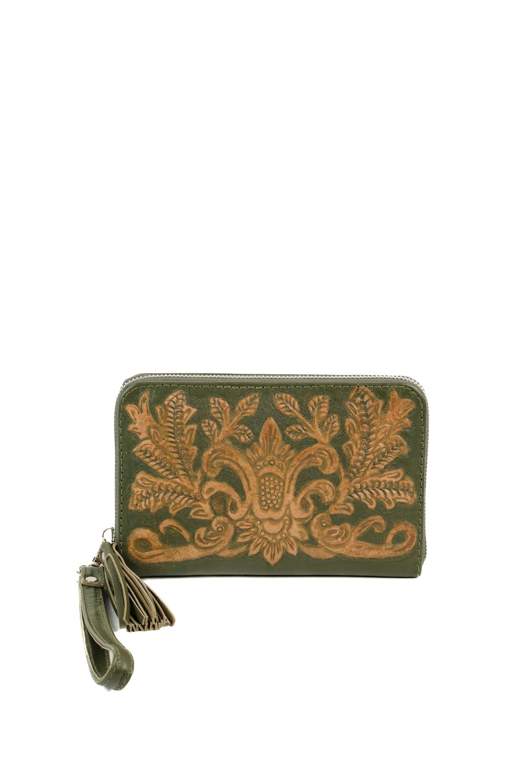 Olive Heritage Leather Handbag and Wallet