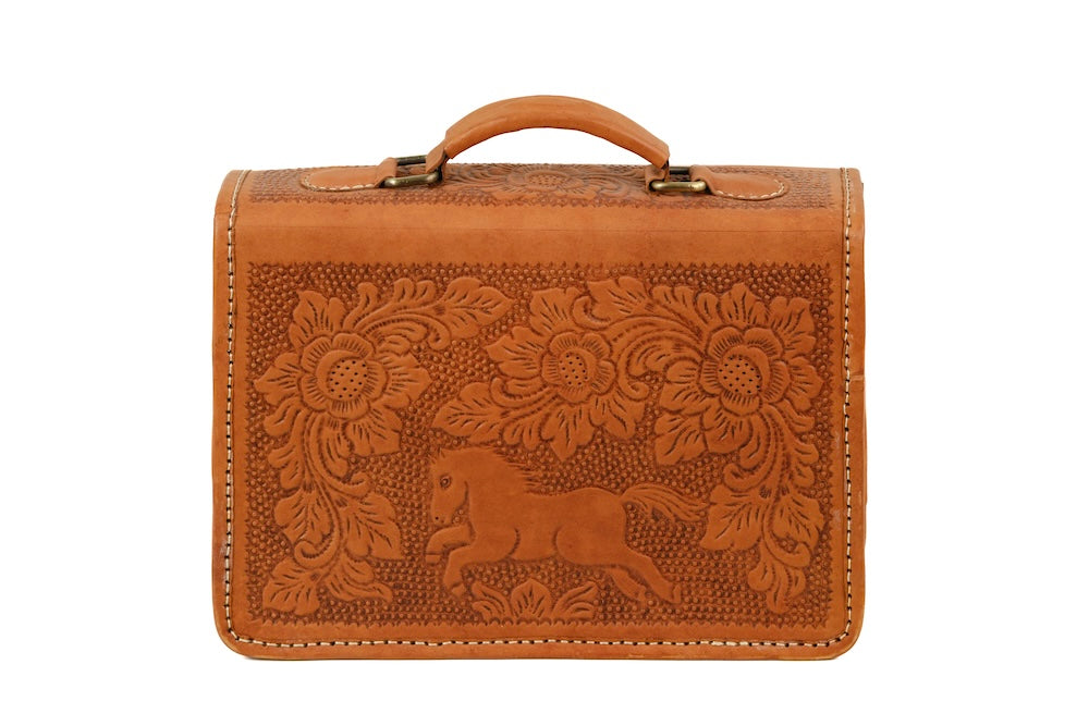 Marigold Tooled Satchel