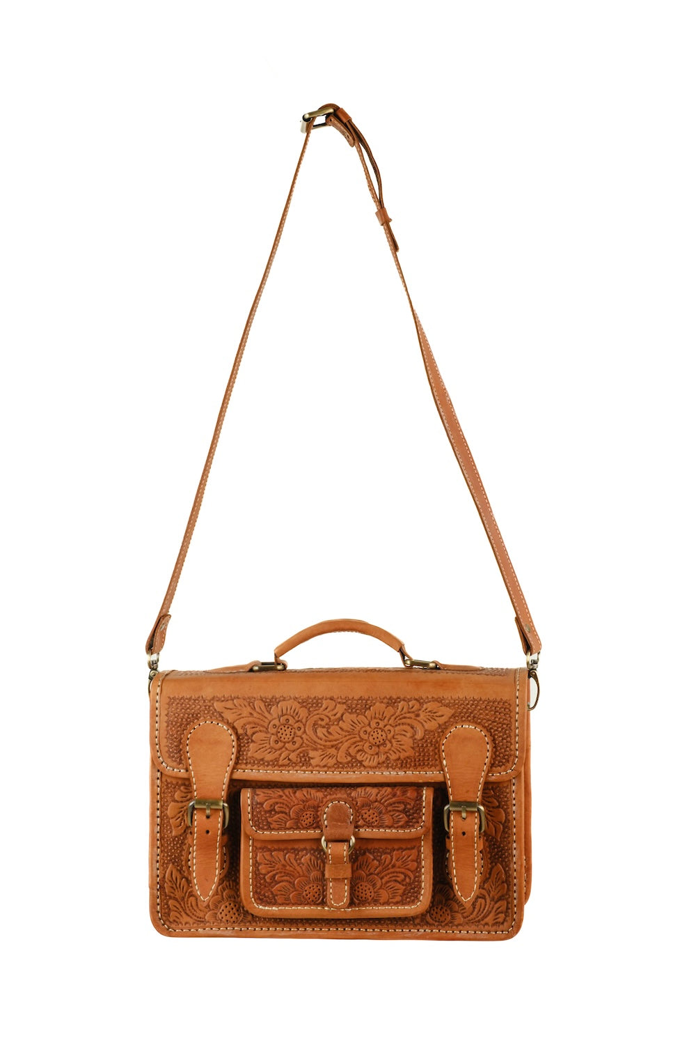 Marigold Tooled Satchel
