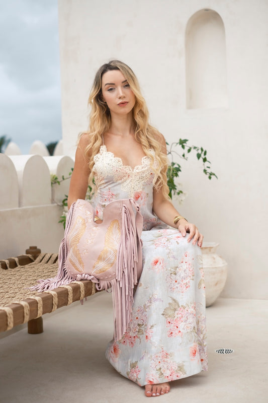 Plume Feather Bag | Blush