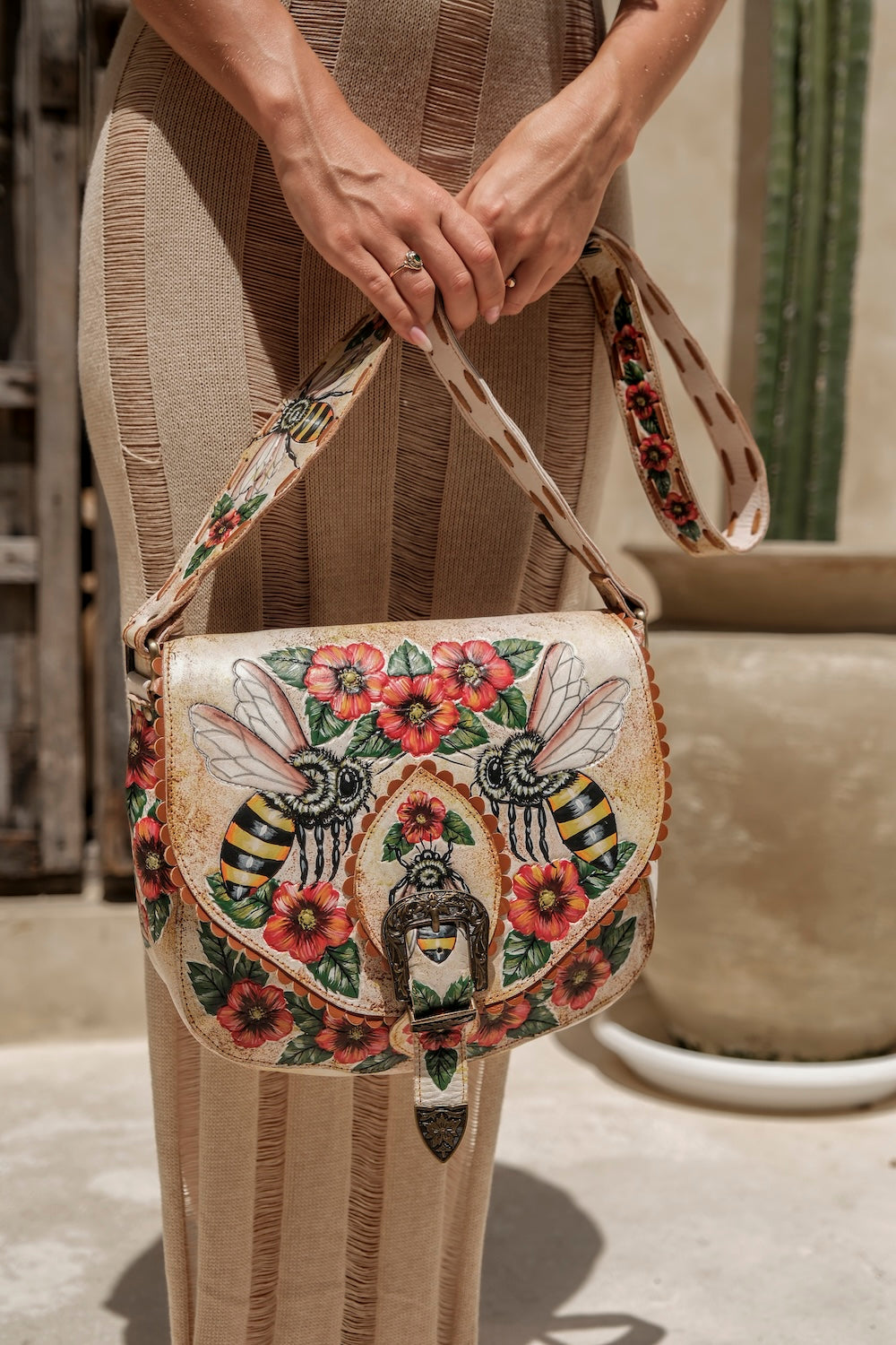Bee & Bloom Bag | Honey Tan