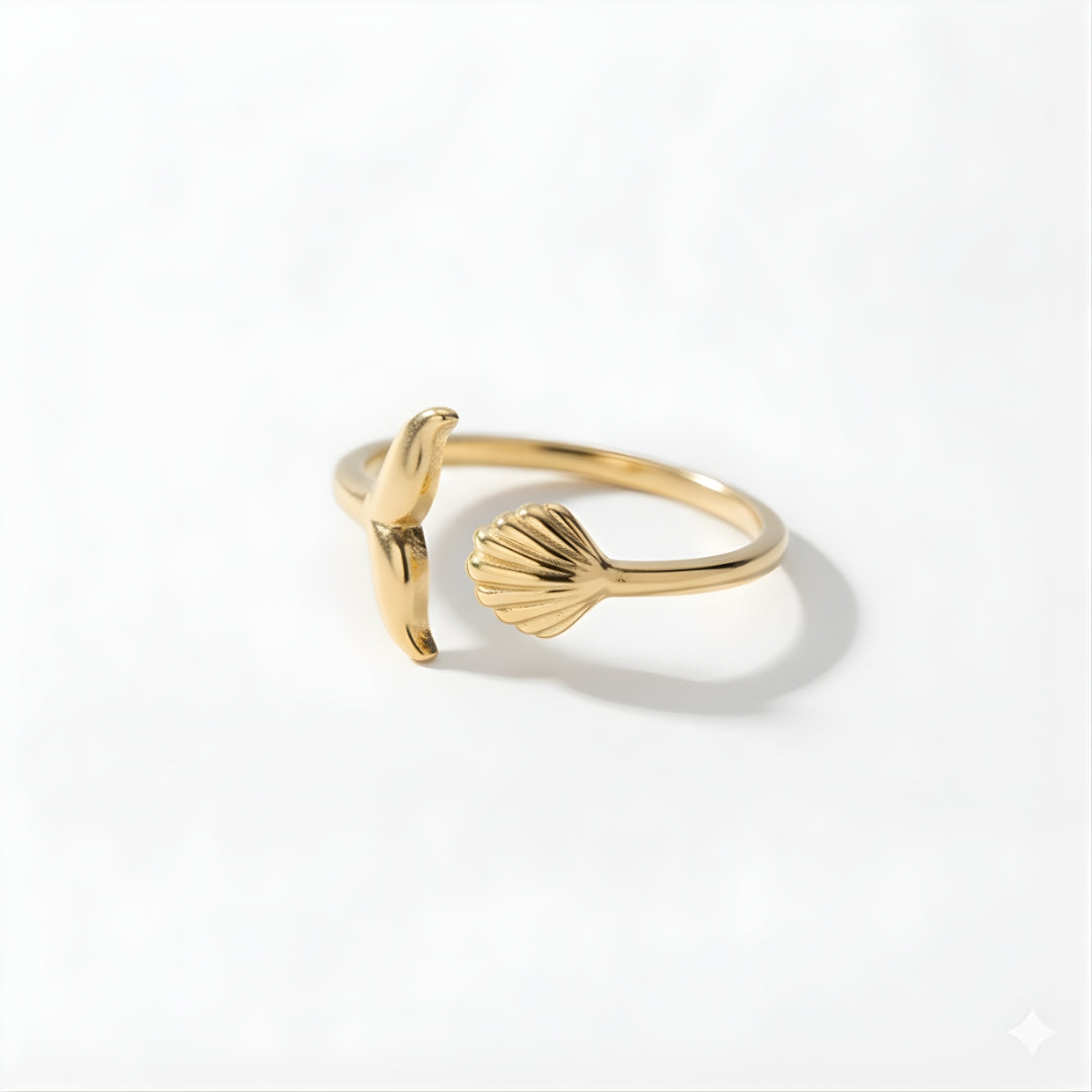 Gold Byron Mermaid Ring Perth Australia seaside-inspired gold ring perfect for everyday wear and summer celebrations