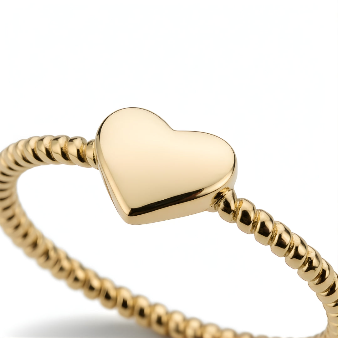 Gold Eternal Heart Ring Perth Australia timeless gold band capturing romance and refined craftsmanship