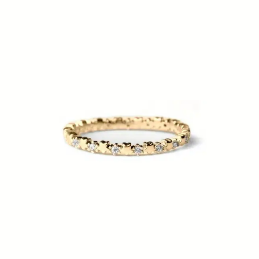Gold Starlight Promise Ring Perth Australia House of Hide elegant zirconia star-inspired gold ring