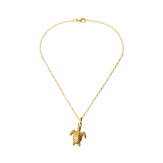 Gold Turtle Necklace Perth Australia House of Hide minimalist gold turtle pendant necklace