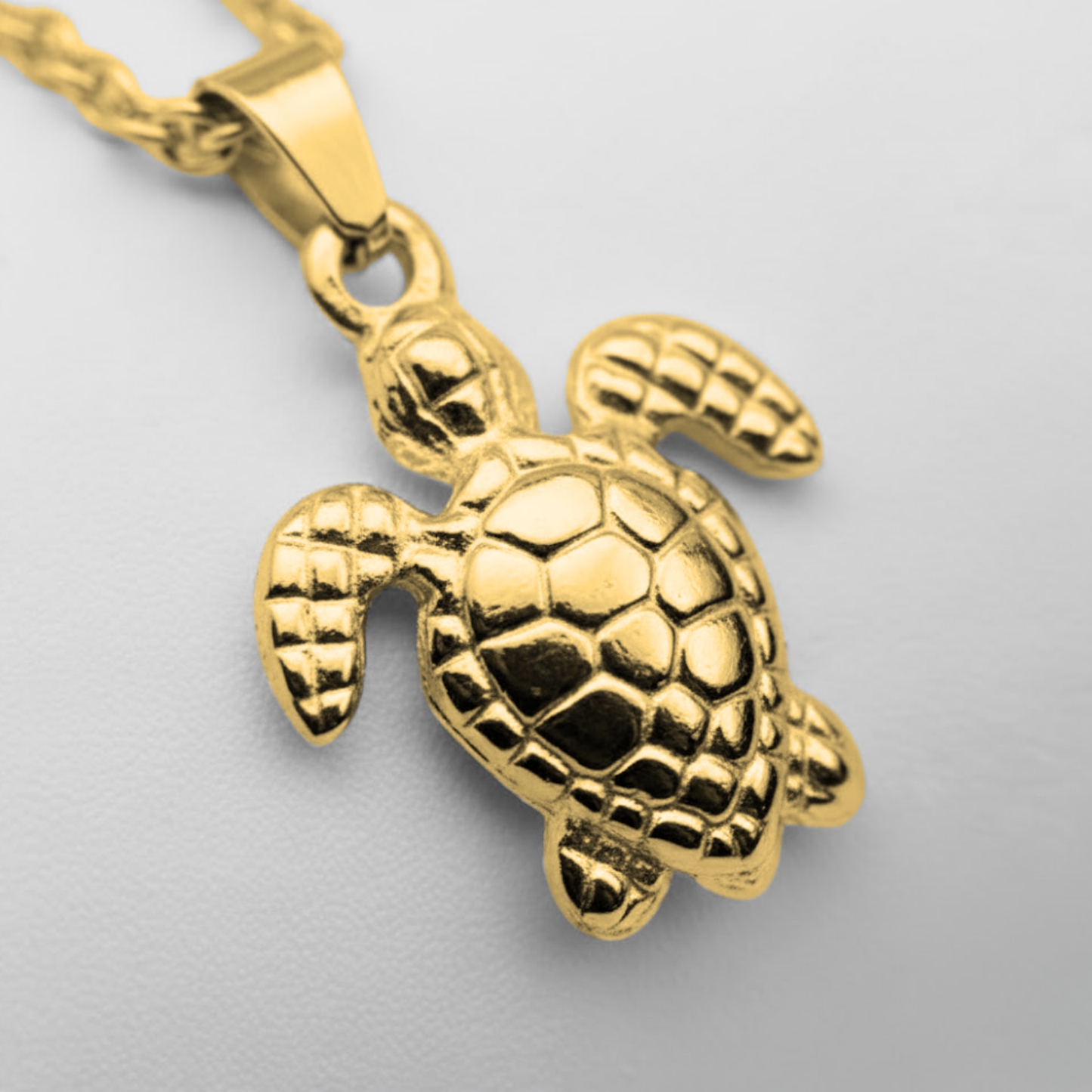Gold Turtle Necklace Perth Australia hypoallergenic non-tarnish gold pendant jewellery