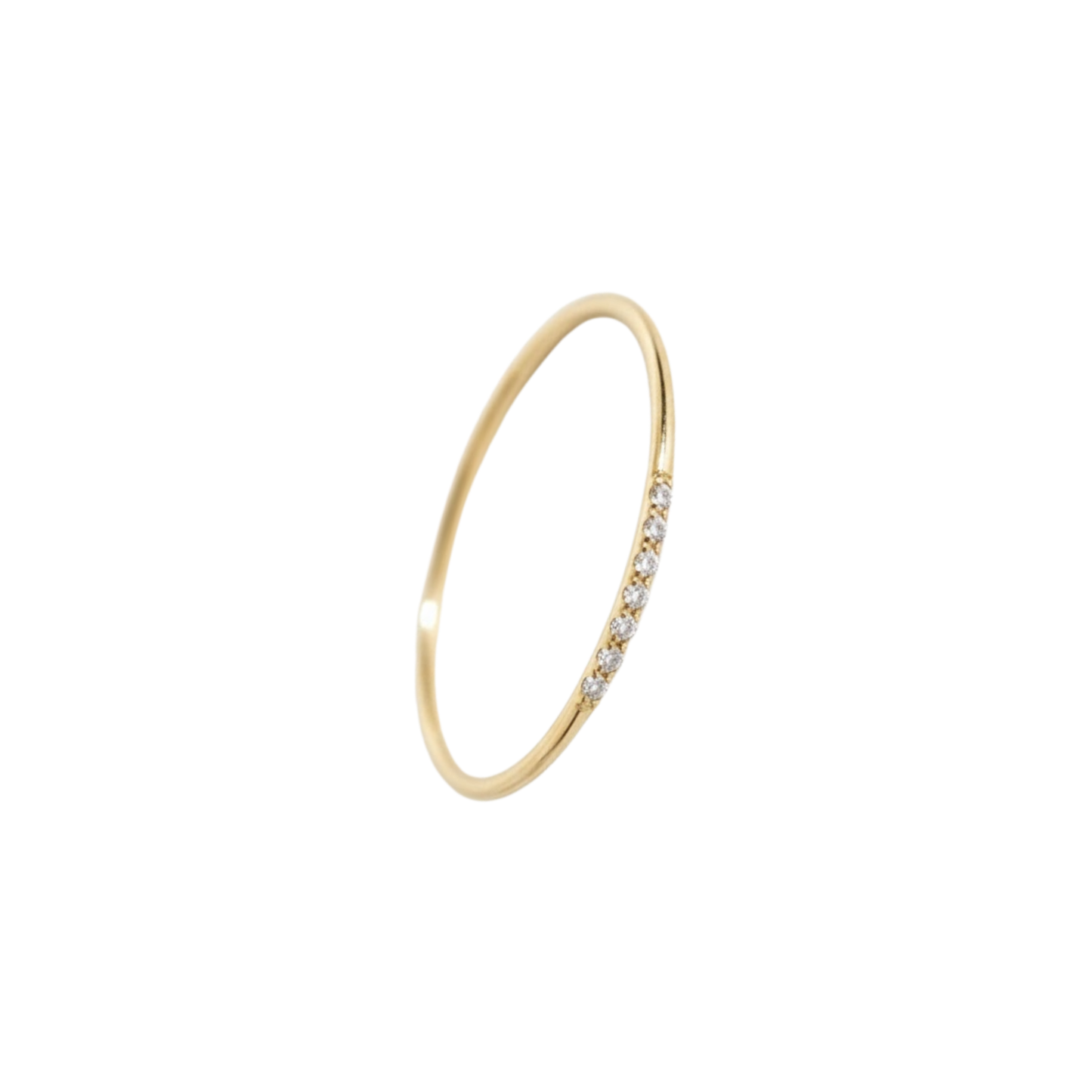 Golden Glow Ring Perth Australia Houseofhide close up of gold stainless steel ring with subtle sparkling accents