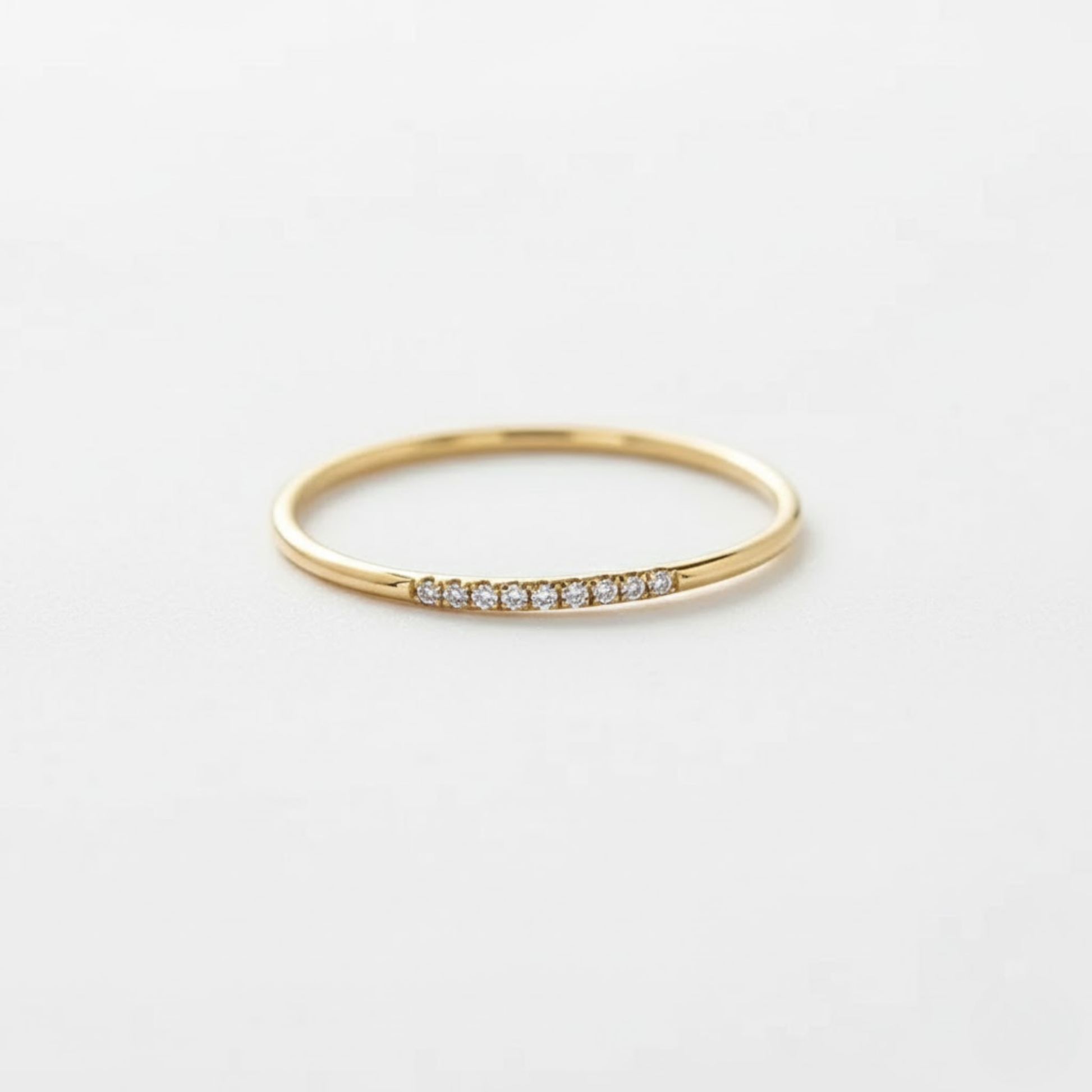 Golden Glow Ring Perth Australia Houseofhide minimalist gold ring displayed on soft neutral background