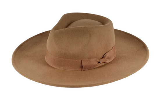 Flat Brim 100% Wool Hat