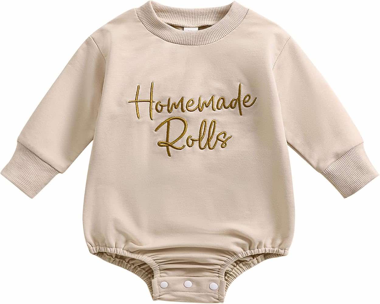Homemade Rolls Baby Bodysuit: Soft Cotton Blend Romper from House of Hide Australia 