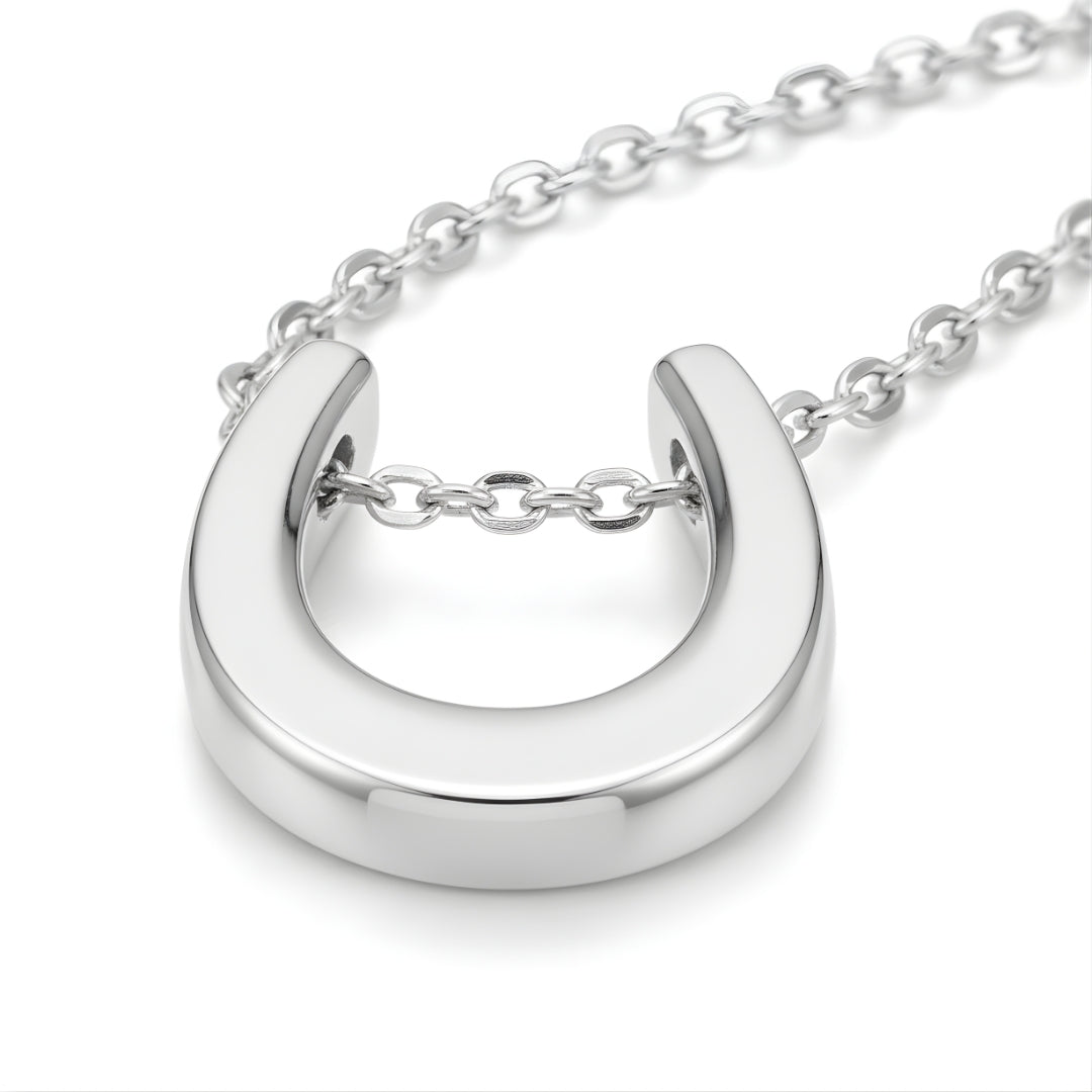 Elegant Horseshoe Horizon Necklace Perth Australia Houseofhide displayed on a neutral background highlighting minimalist design.
