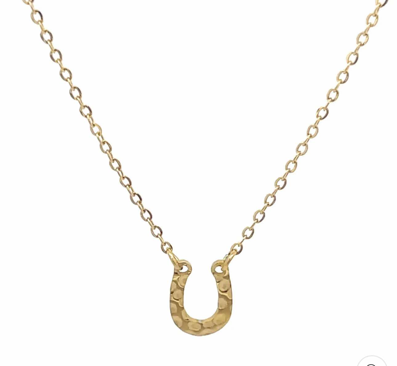 Good Luck Horseshoe Necklace – Available in Silver, Gold, and Rose Gold. Adjustable Length for a Perfect Fit.