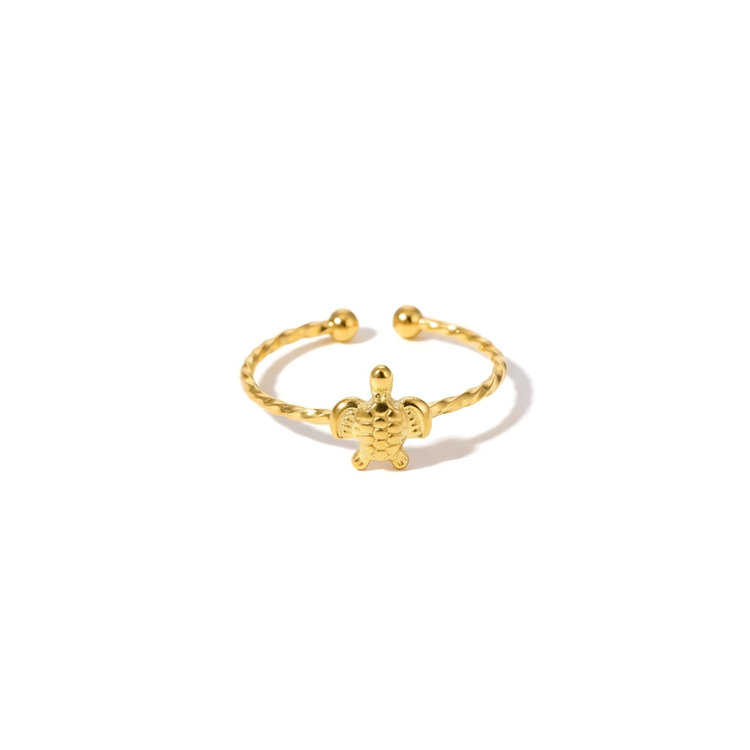 Handcrafted Isla Turtle Ring from House of Hide, symbolising serenity, strength, and tropical elegance.