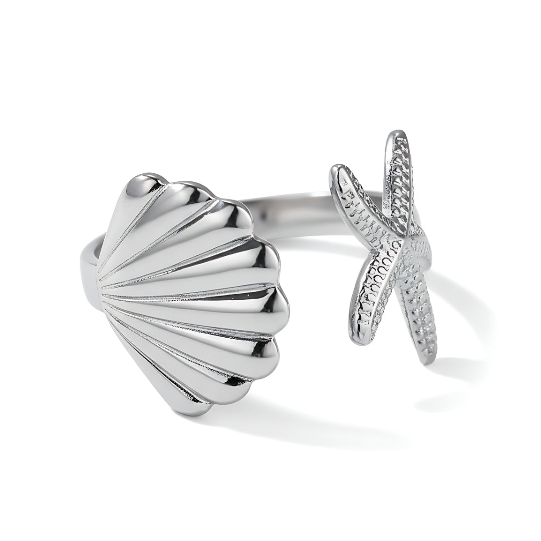 Elegant Luna Shore Ring Perth Australia Houseofhide displayed on a neutral surface highlighting ocean-inspired craftsmanship.