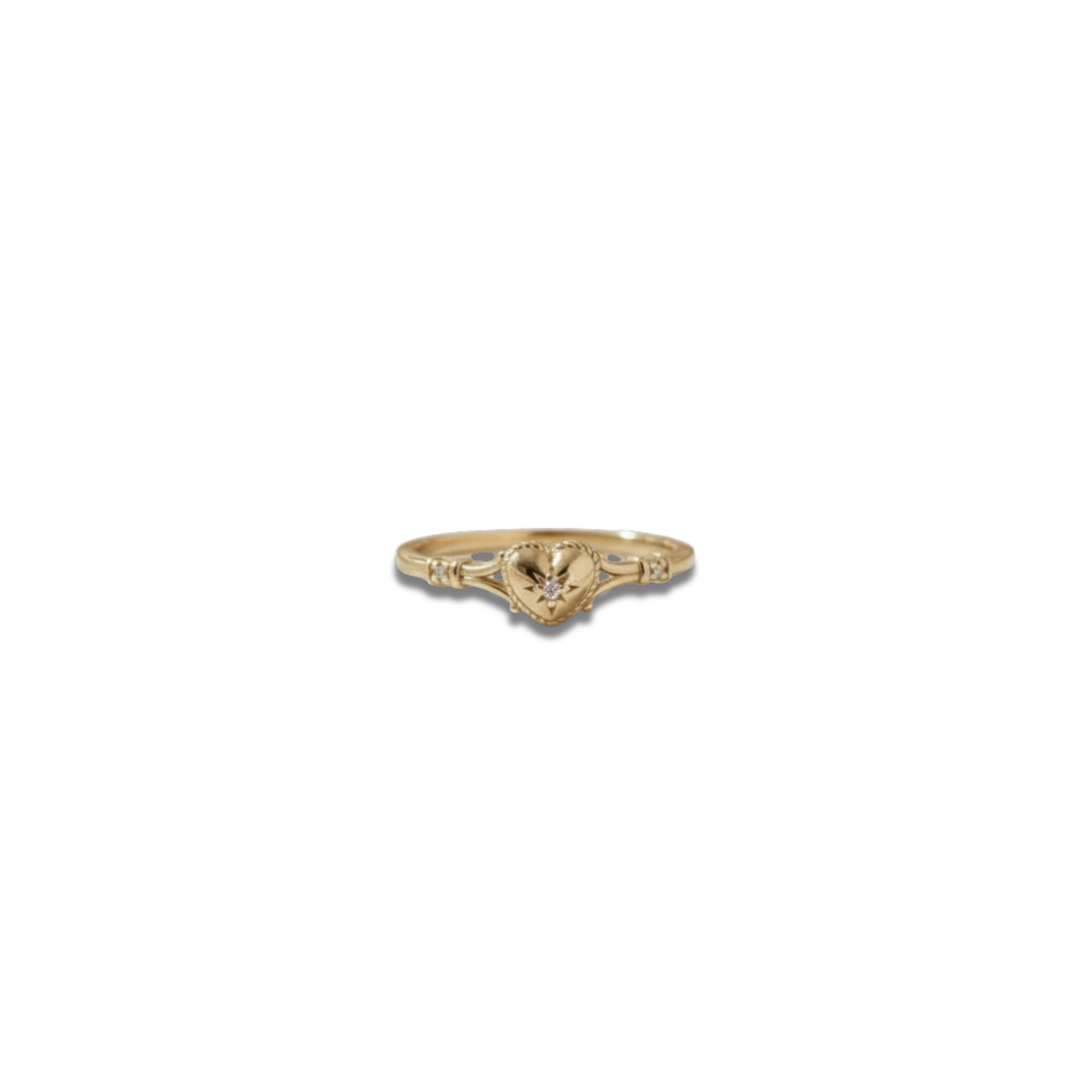 Golden Bliss Heart Ring Perth Australia House of Hide gold heart jewellery