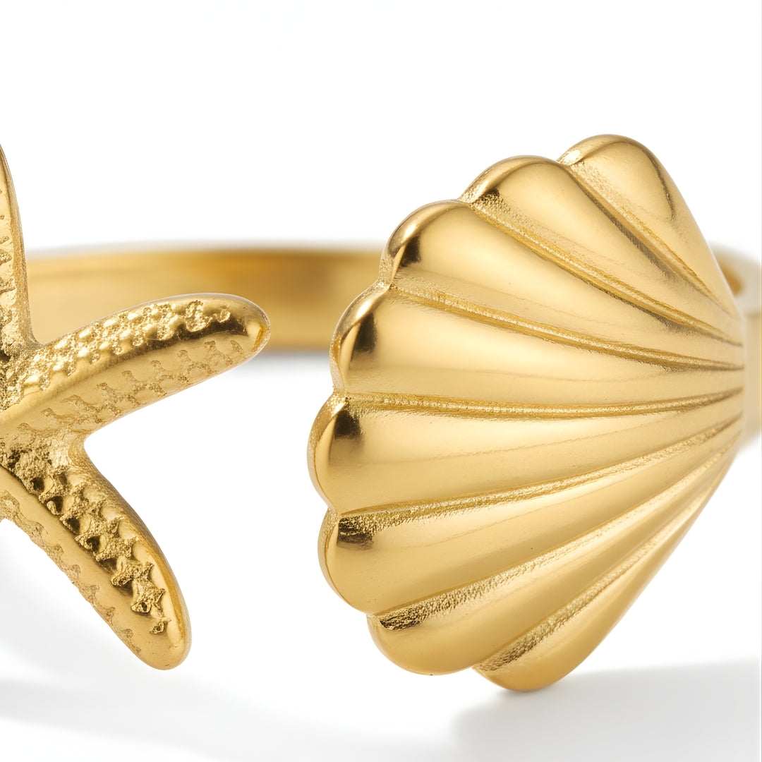 Elegant Marina Glow Rings Perth Australia Houseofhide displayed on a neutral background highlighting ocean-inspired detailing.