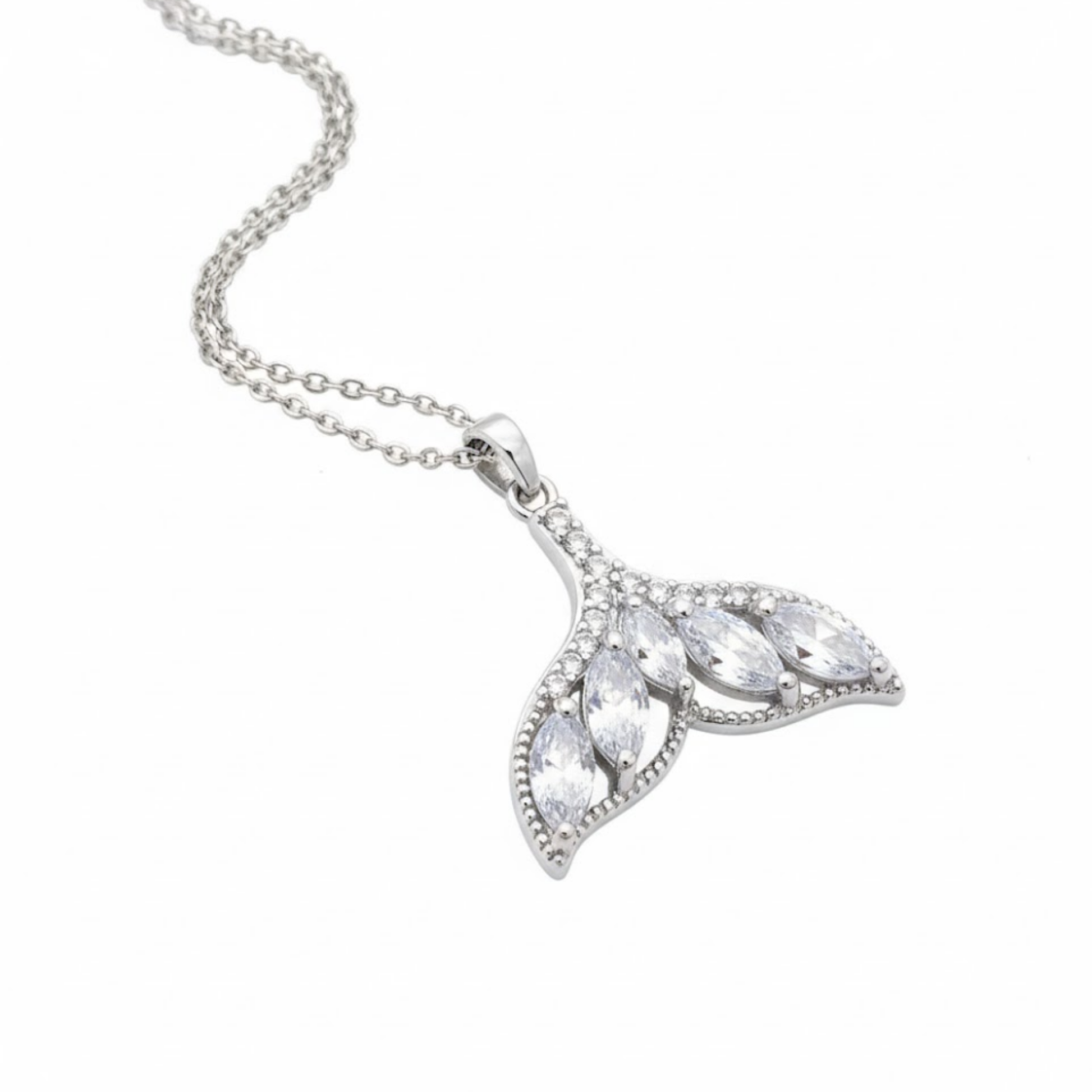 House of Hide Ocean Mermaid Necklace handcrafted silver necklace inspired by sunlit shores and ocean adventures