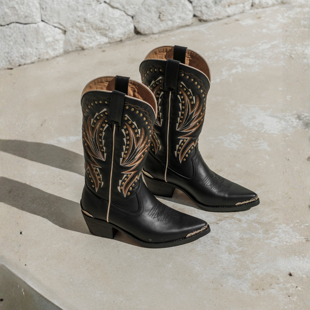 Phoenix Cowboy Boots | Black