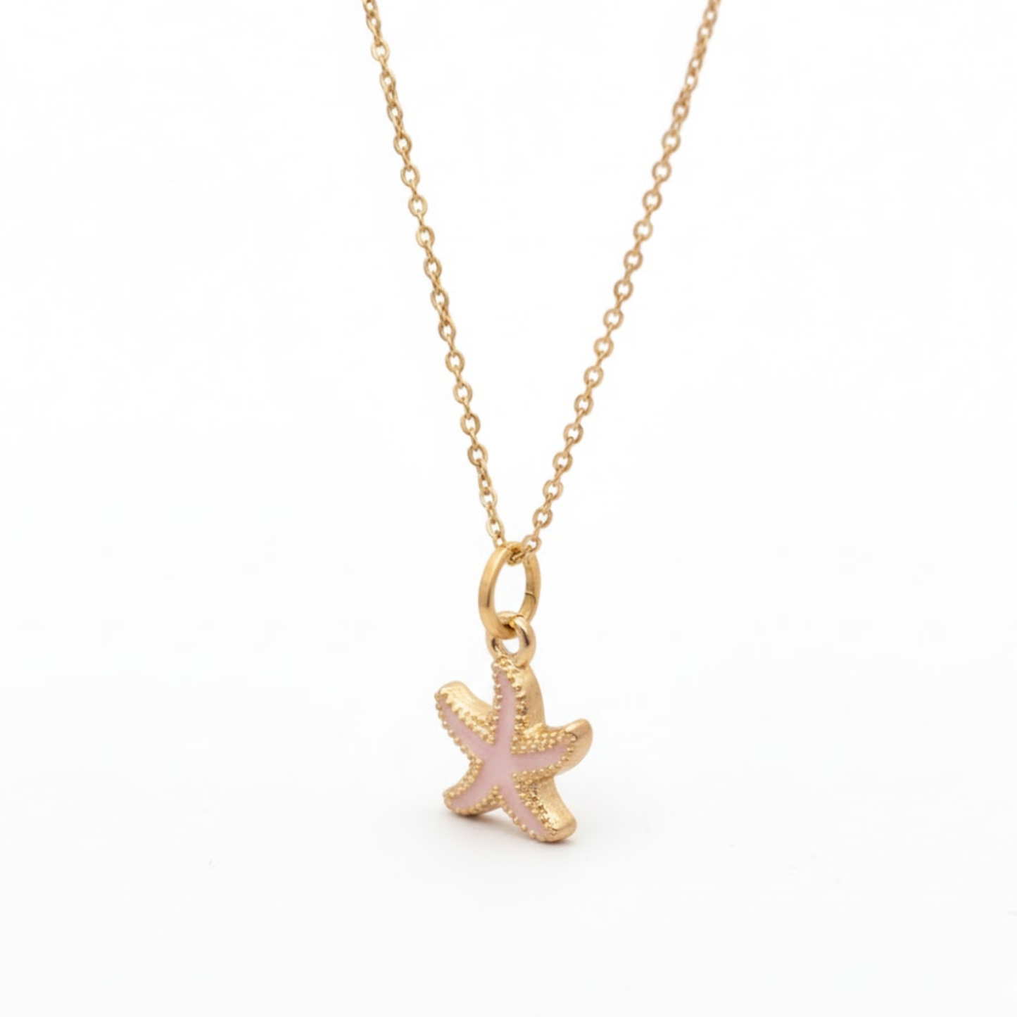 Pink Starfish Necklace