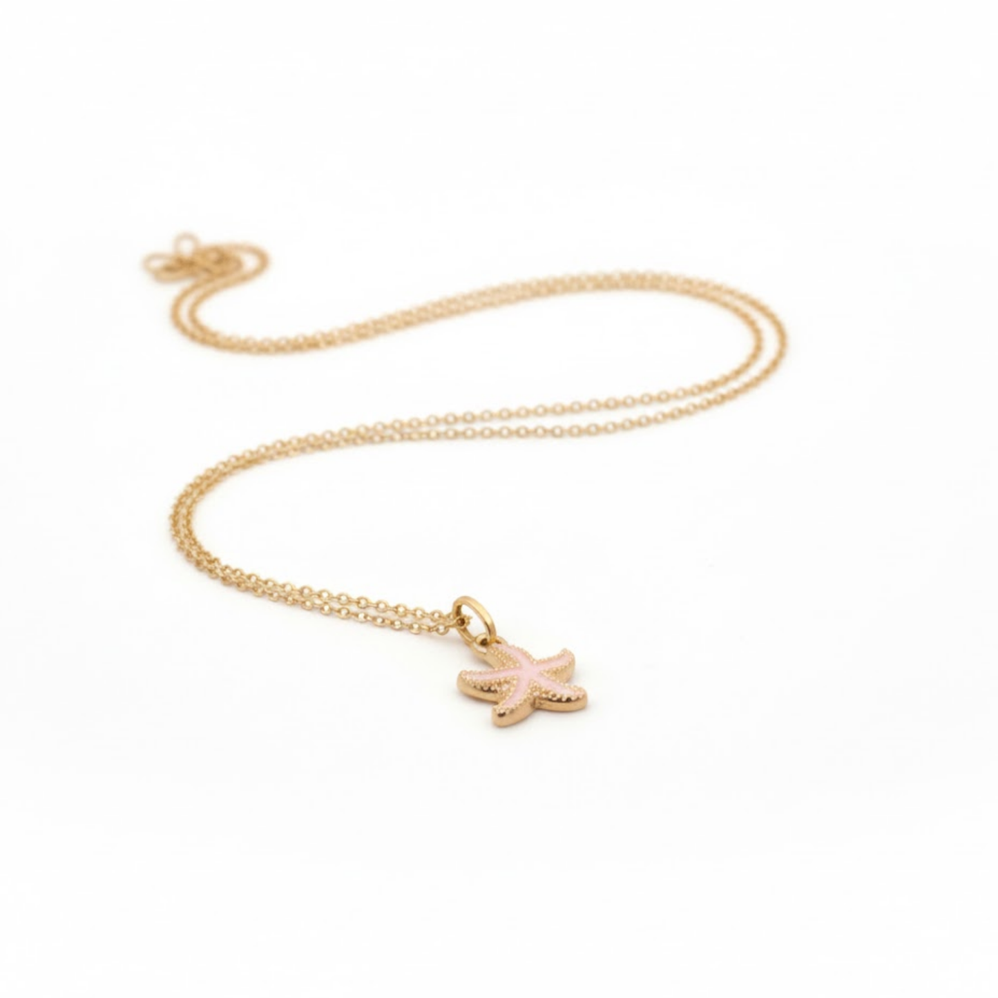 Pink Starfish Necklace